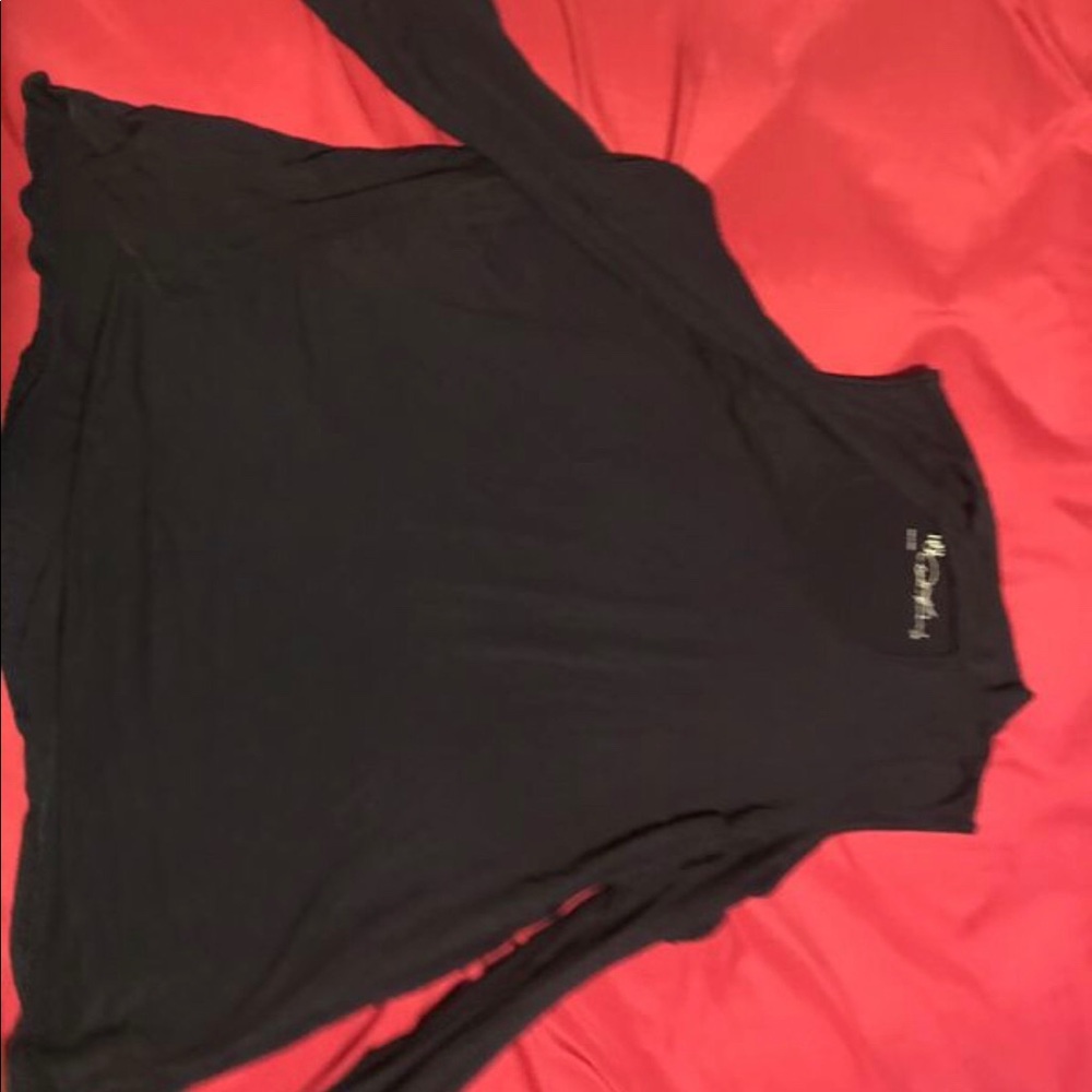 A long black sleeved shirt